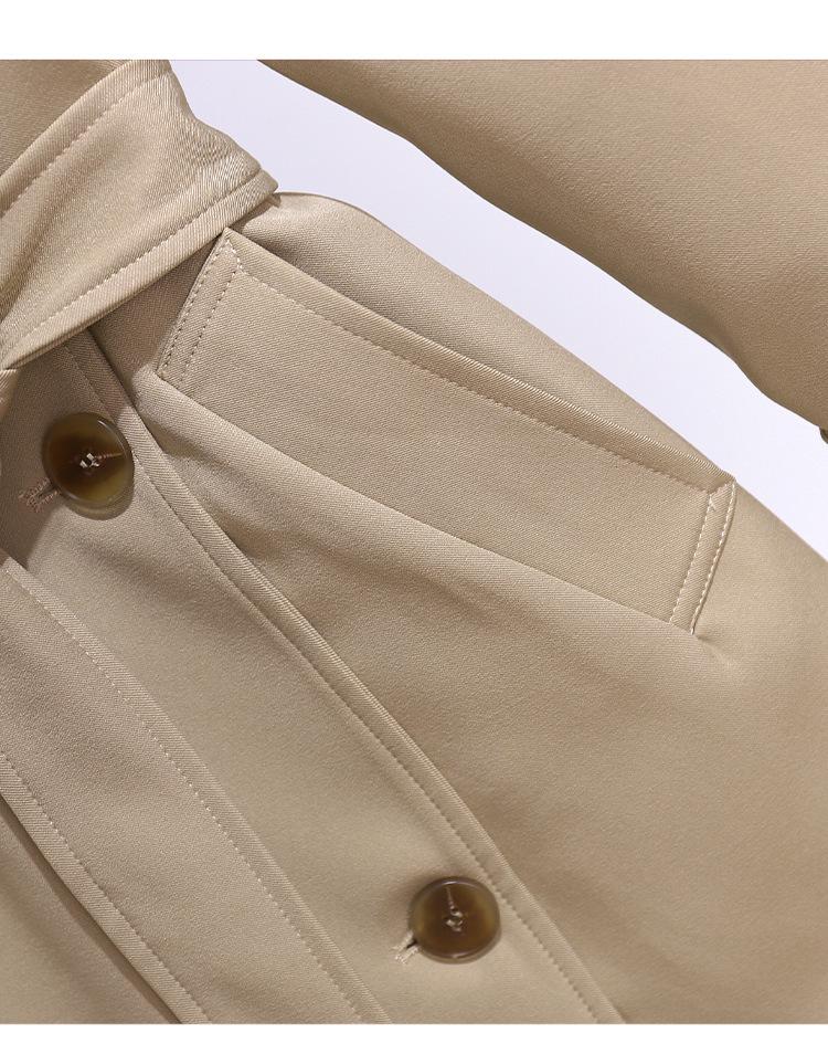Women's Khaki British-Style Trench Coat