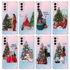 Neujahr Frohe Weihnachten Transparente Hülle Für Samsung Galaxy S24 S23 S22 S20 S21 FE Ultra S24 S23 S10 S10E S9 S8 Plus 5G TPU Tasche