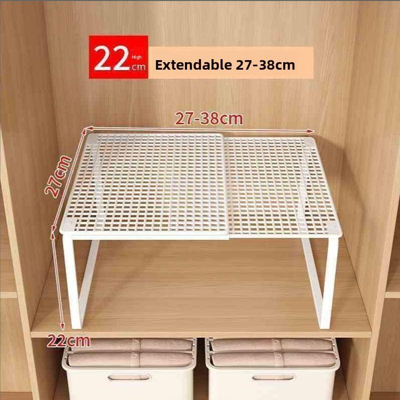 Wardrobe Layered Baffle Cabinet Partition Cabinet Telescopic Shelf Wardrobe Shoe Cabinet Storage and Finishing Artifact Shoe Rack