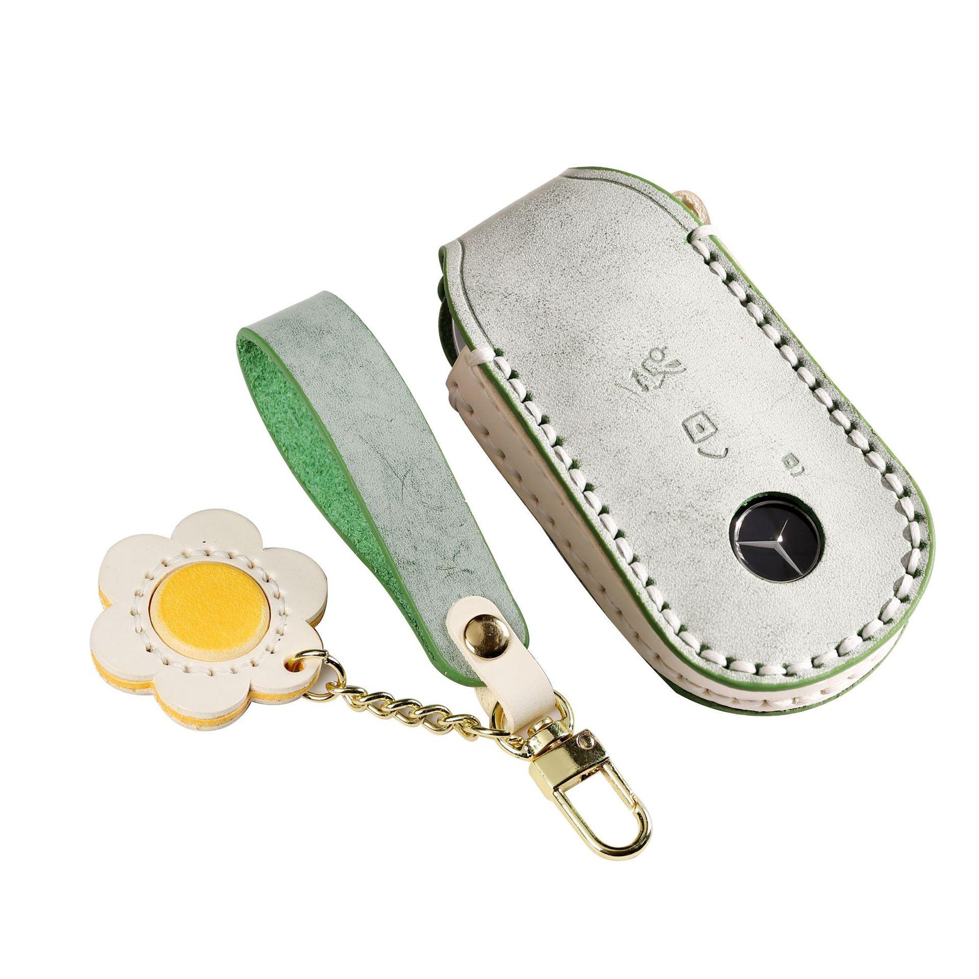 

Special Mercedes-Benz Maybach key cover Maybach S480 key case buckle case S-class all-inclusive high-end 21 types of genuine leather розовый