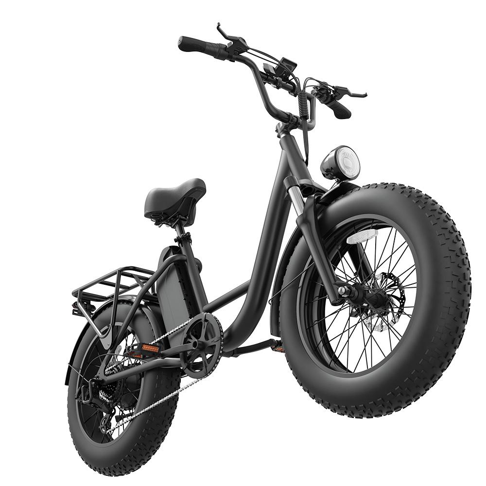 Bicicleta Eléctrica Urlife E26 Pro Motor de 750W Rueda Gruesa de 20" Plegable Bicicleta Eléctrica 7 Velocidades Frenos de Disco Doble 48V 15.6Ah Carga Máxima 120Kg
