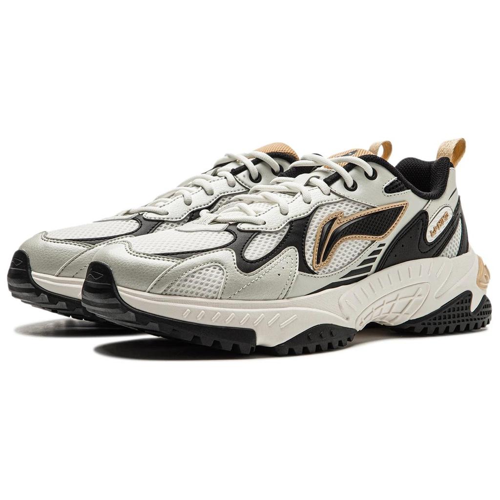 Li Ning Qixing 2.0 Thick Sole Versatile Durable Shock Absorption Rebound Non-Slip Wear-Resistant Height Increasing Low-Top Casual Shoes AGCT311-7