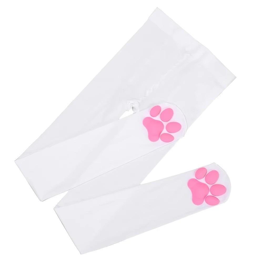 Gothic Lolita 3D Cat Claw Pantyhose Long Length JK Tights Photoshoots Cat Paw Pad Stockings  Gift