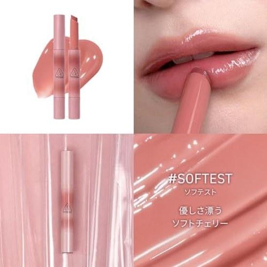 3CE Shine Reflector Softest Lipstick Sheer Color Juicy Gloss Korean Lip