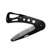 Stainless Steel Folding Comb Men Beard Styling Combs Anti Static Portable Mustache Comb Multifunctional Hairdressing Tools