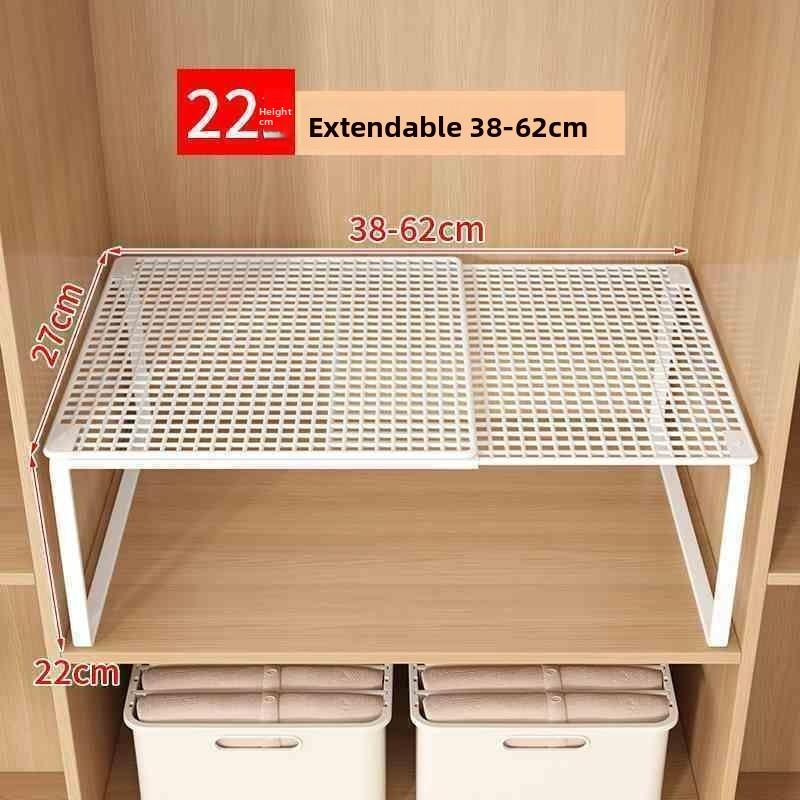 Wardrobe Layered Baffle Cabinet Partition Cabinet Telescopic Shelf Wardrobe Shoe Cabinet Storage and Finishing Artifact Shoe Rack