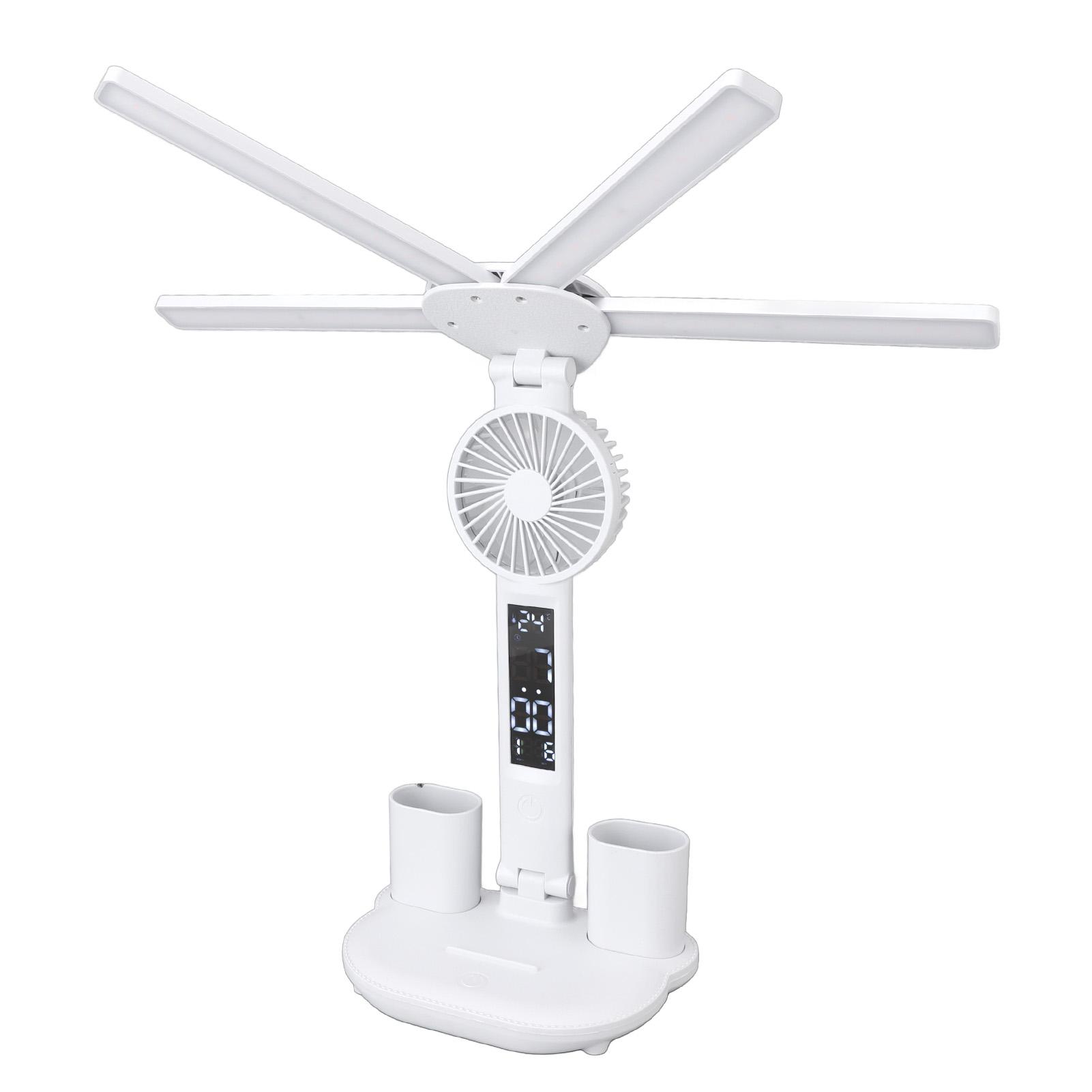 4 Heads Clock Fan
