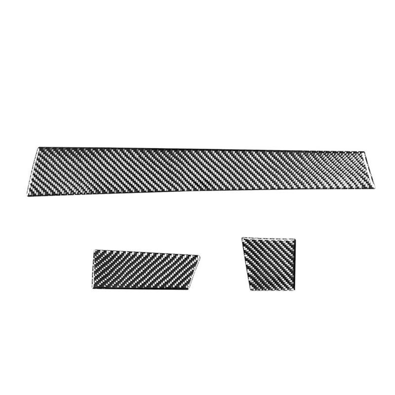 Soft Carbon Fiber Central Control Co-Pilot Passenger Decorative Cover Sticker Trim For BMW- X3 E83 2006-2010 Carbon fiber pattern
