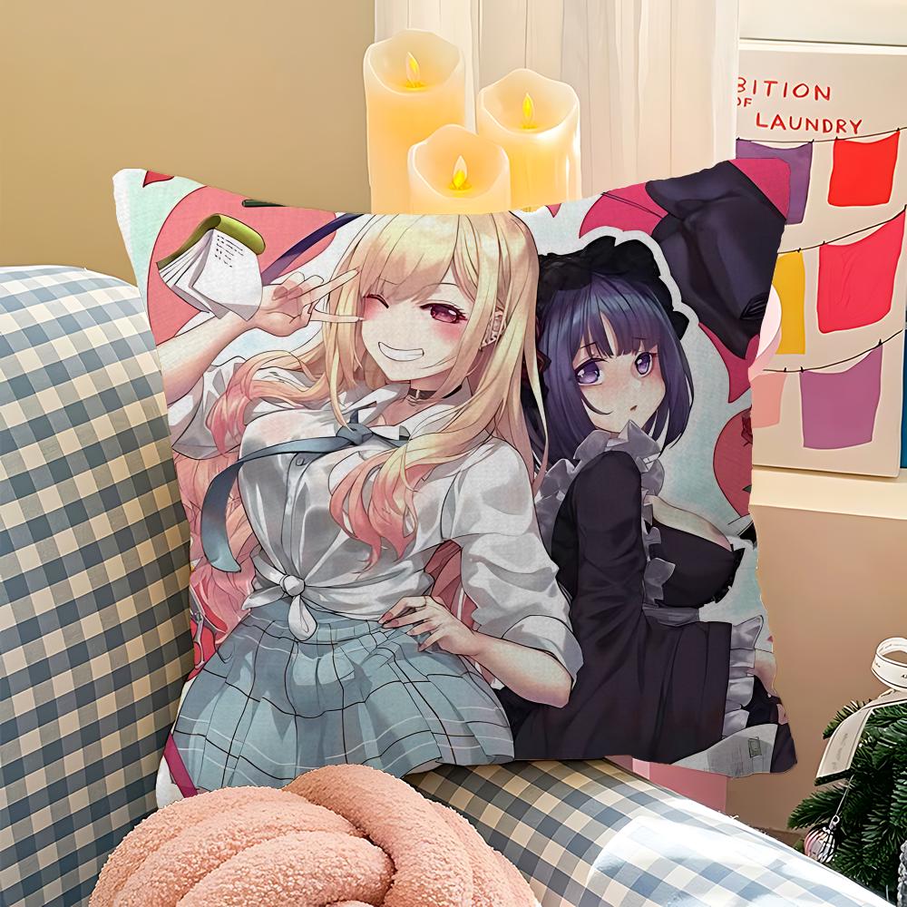 My Dress Up Darling Anime Pillowcase Toon Gift Cushion Cover Bedroom Home Sofa Chair Seat Decor Pillow Case