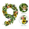 Künstliche Sonnenblumengirlande 190cm Fake Hängende Sonnenblumenranke für Hochzeitsbogen Bankett Tisch Haustür Heimdeko