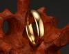 Smooth Stainless Steel Couple Rings Gold Color Simple 4MM Women Men Lovers Wedding Jewelry Engagement Gifts Personalized