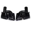 1 pair For Mercedes C-Class W204 E-Class W212 CLS-Class W218 exhaust modifications C63 E63 CLS63 black square quad exhaust tips