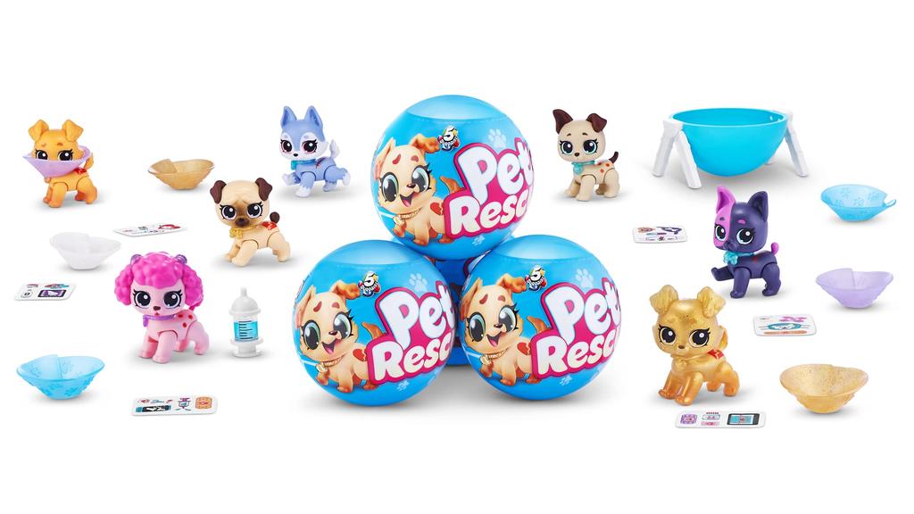 Surprise Pet Rescue Series 1 of Cute Plush Miniature Amazon Magic Color Mystery Collector Plush Toys for Kids and Girls ZURU's (Pack 2) Toys,