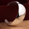 Kuaishou Ethnic Style Fu Character Open Bangle for Women – Simple, Smooth, Wide Surface Fashion Bracelet