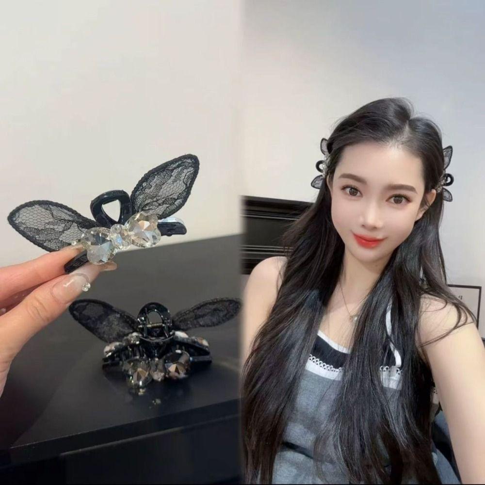 Rabbit Ear Hair Claw Clips Zirconia Hairpins New Hair Gripper  Hair Accessories