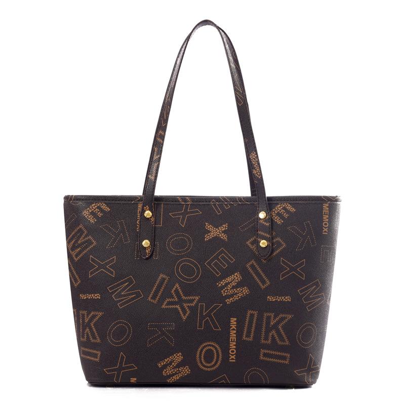 Tragetasche mit großem Fassungsvermögen, neue Retro-Mutter-und-Kind-Tasche, Damenhandtasche mit Buchstabenaufdruck, Umhängetasche.