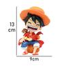 Anime Peripheral Series ONE PIECE Luffy Solon Sanji Q-version Sitting Posture Children's Model Figurine Toy Gift Collectibles