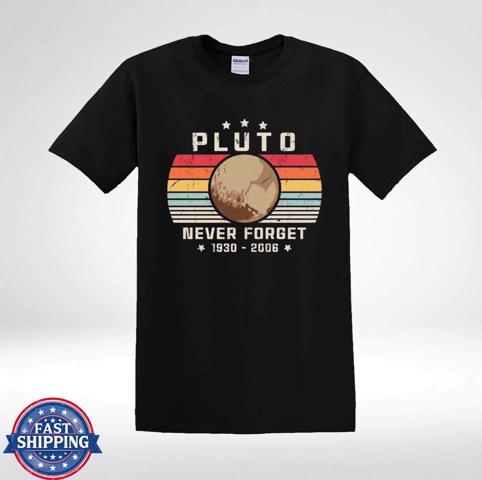 Space Lover Shirt Pluto Planet Humor Vintage Graphic T-Shirt XXL