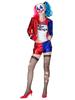 Halloween Suicide Squad Harley Quinn Jester Costume Cosplay Outfit for Women