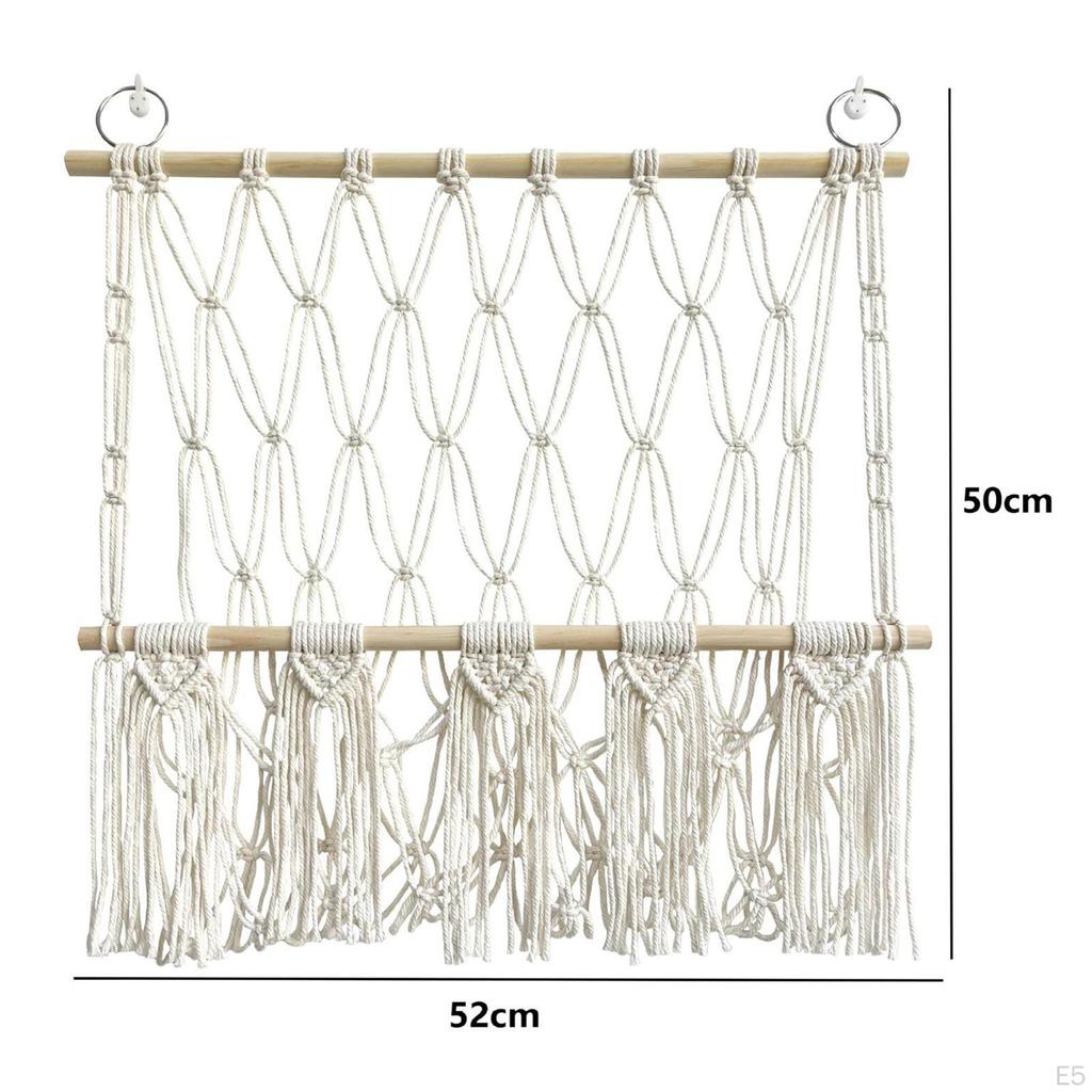 Stuffed Animals Net Hand Woven Hammock Mesh Soft Organizing Cotton Rope Organizer Holder for Boys