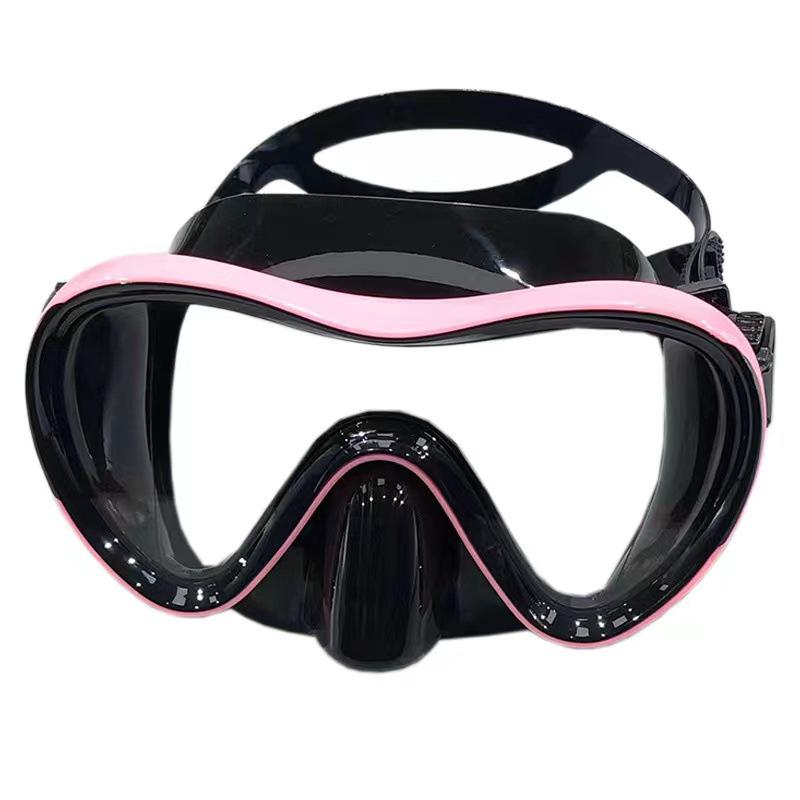 Adult Large Frame Silicone Diving and Snorkeling Goggles