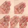 Geometry Bowknot Pendant Necklace Sweet Cool Clavicle Chain Necklace Jewelry