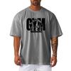 T-shirt de sport décontracté ample surdimensionné pour homme, gym, musculation, fitness, manches courtes, été, maille, séchage rapide, vêtements respirants