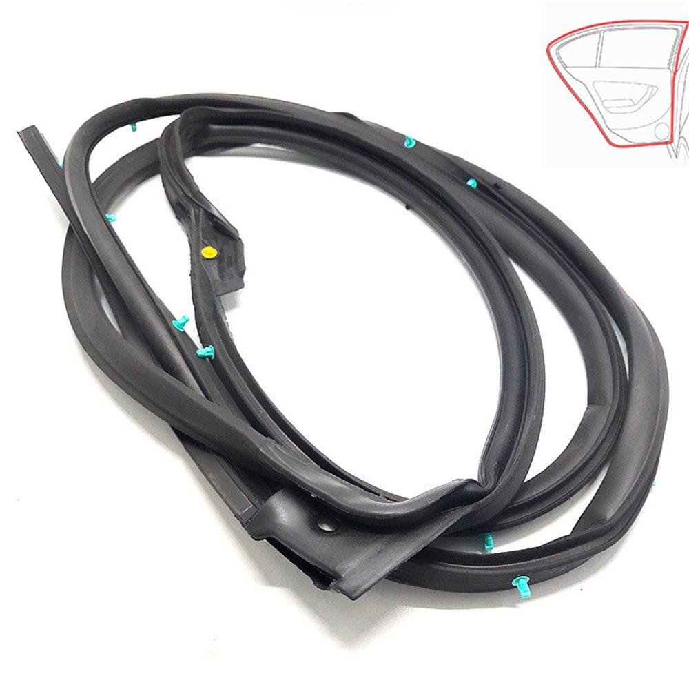 1x Rear Left Door Weatherstrip Seal For 16-21 Honda Civic FC Sedan 72850-TEA-T01