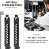 5Pcs PC Case PCI Baffle Slot Bracket Metal GPU Vent Cover for Computer Case Anti-Dust & Rust Proof Heat Dissipation Plate for Enhanced Airflow