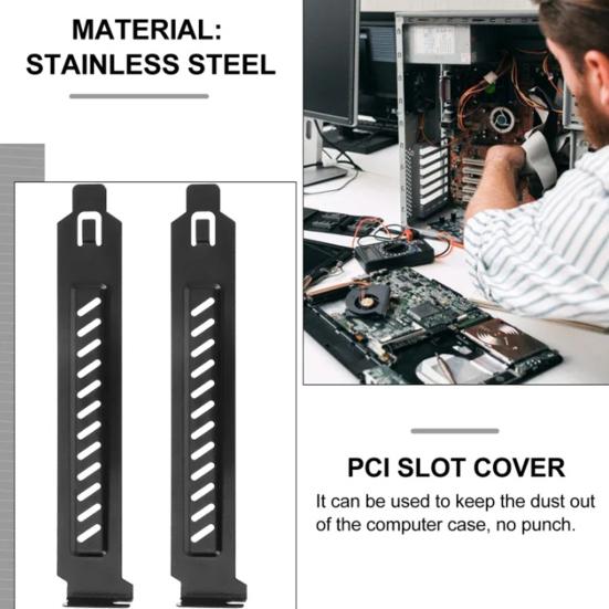 Yousheng 5Pcs PC Case PCI Baffle Slot Bracket Metal GPU Vent Cover for Computer Case Anti-Dust & Rust Proof Heat Dissipation Plate for Enhanced