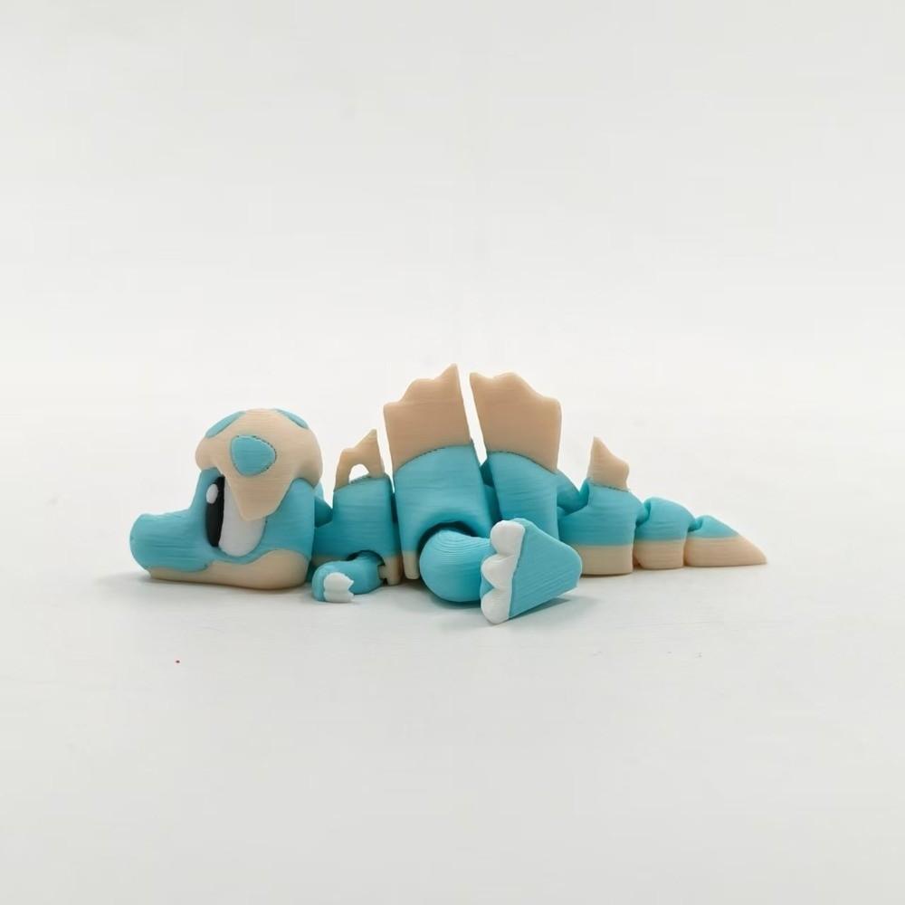 

New 3D Printed Dinosaur Figure Cute Design 10cm Dinosaur Mini Statue Realistic Eyes Joints Movable Desktop Figure Children Gifts