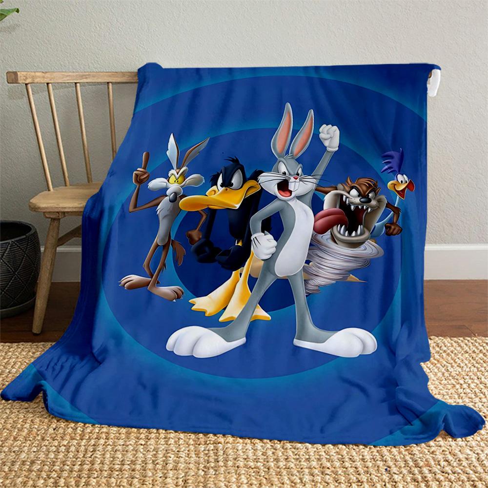 1pc Cartoon charactersOutdoor Flannel Blanket Soft Plush Decor for Picnics, camping,Bedroom, Playroom, or Lunch Breakn1145A