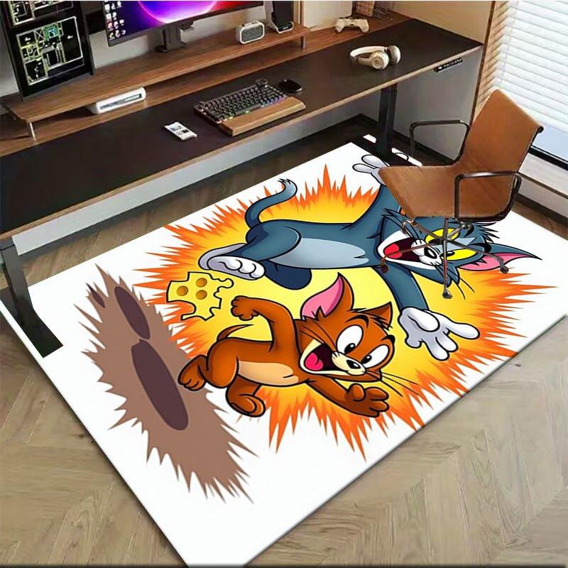 

Tom & Jerry Adventure: Classic Cartoon Characters Office Mat Home Decor Gift For Halloween & Christmas LD69 160cm by 200cm