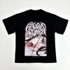 Hot Girl Bedrucktes Kurzarm-T-Shirt für Herren Reiner Amerikanischer Stil Retro Sommer Modetrend Bequeme Streetwear Hip Hop Oberteil