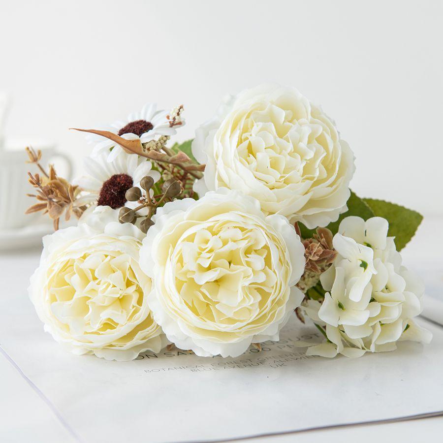 Artificial Flower Silk Persian Peony Outdoor Garden Festival WreatWedding Bridal Bouquet Home Room DIY Gift Box Clipping Decorat