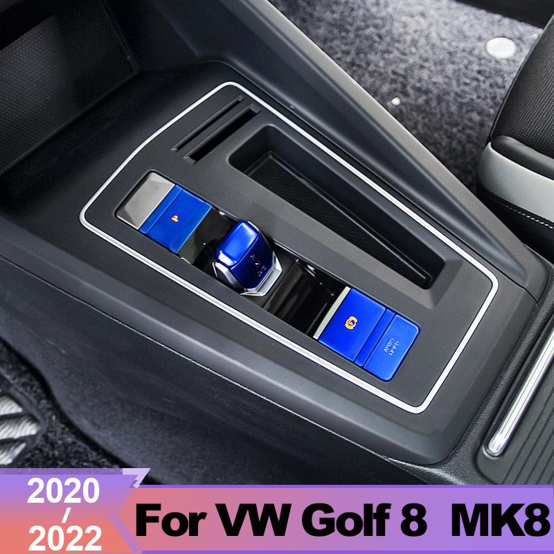 

Для Volkswagen VW Golf 8 MK8 2022 автомобильный центральный ручной тормоз, кнопка автоматического удержания P, переключатель, головка шестерни, RND, декоративная крышка