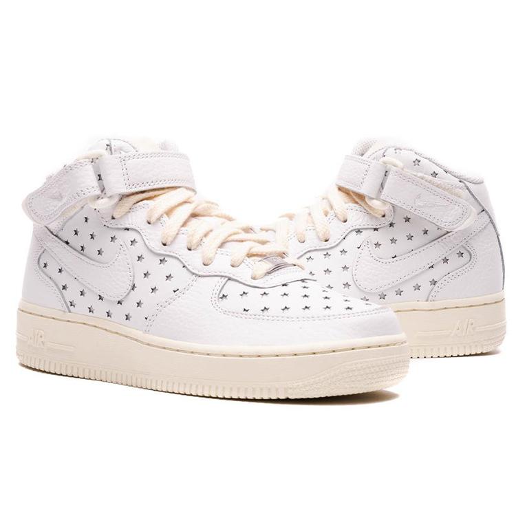 New Nike Air Force 1 Mid Cut Out Stars Summit White Women's DV3451-100