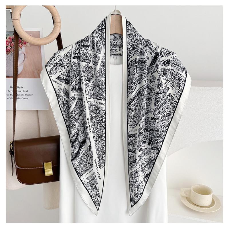 Women Fashion Multifunctional Thin Triangular Scarf Sun Protection Decorative Neck Shawl