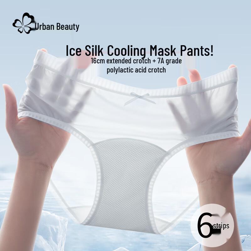 Urban Beauty Women's 6-Pack Ice Silk Seamless Briefs