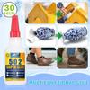 Super Glue 502 Super Adhesive Cyanoacrylate Bonding Agent for Metal, Plastic, Wood, Glass, Ceramic, Leather, Rubber, Handicrafts, DIY,