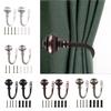 Curtain Tiebacks Decorative  Metal Holdbacks for Curtains, 2Pieces Wall Mounted Tieback Set for Home Decoration