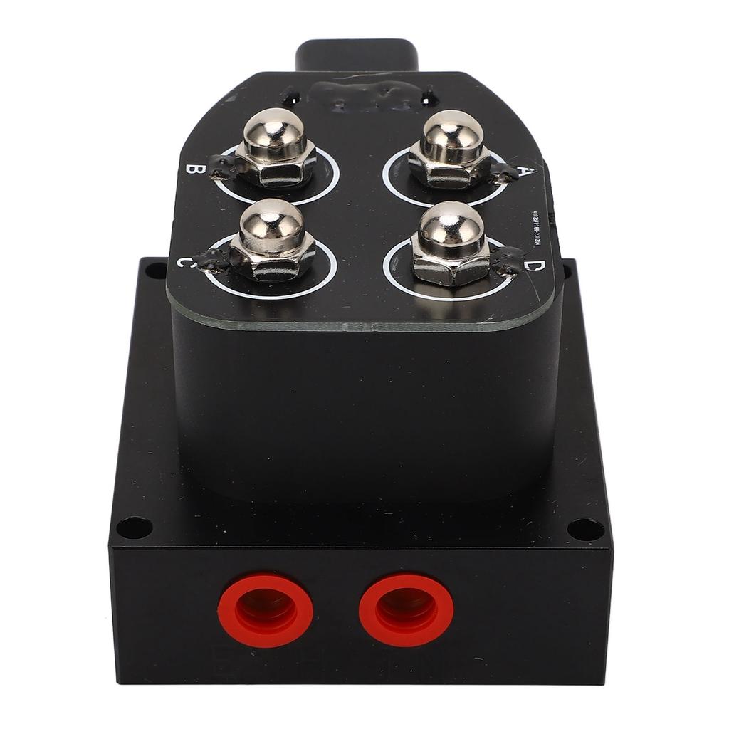 12V Air Suspension Solenoid Valve with Double Blue Barometer 0 To 200PSI Air Ride Suspension Manifold Bag Controller