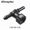 Hot Sale 5/16''-7.89mm Tee Connector Quick Released Fitting for Universal Type Automotive Parts