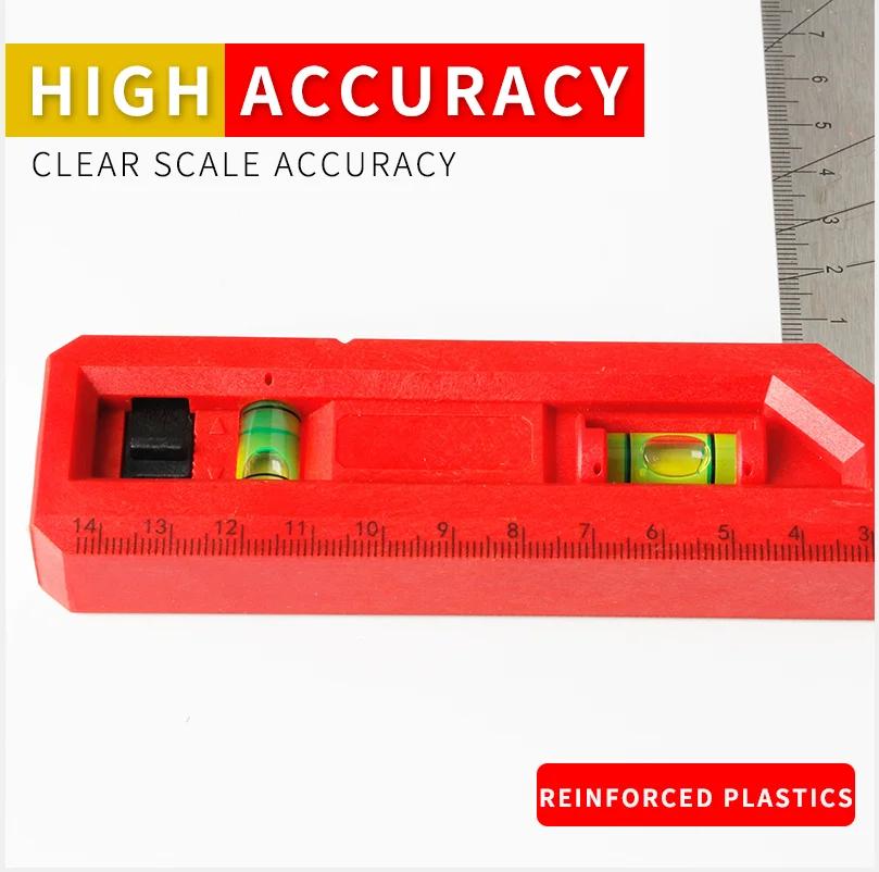 90-Degree Triangular Right Angle Ruler with Plastic Handle - 200-400mm Sizes for Woodworking Measuring (Durable & Lightweight)
