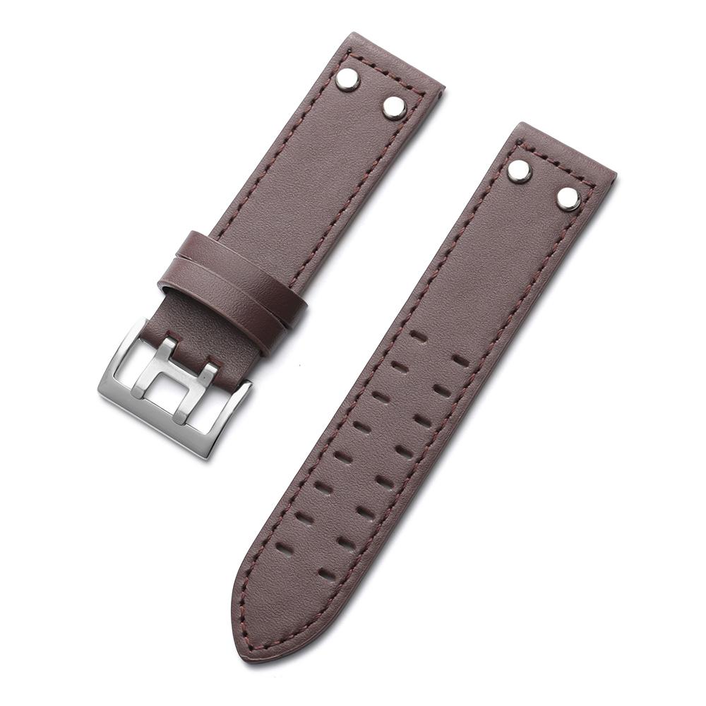 20 22mm Genuine Leather Watch Strap for Hamilton Khaki Aviation Field Navy H70595593 H77616533 Business Watchband Men Wristband