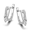 Simple Earrings, Fashionable Micro-Inlaid Zircon Ear Buckle Internet Celebrity Street Shot With The Same Versatile Women'S Ear Jewelry