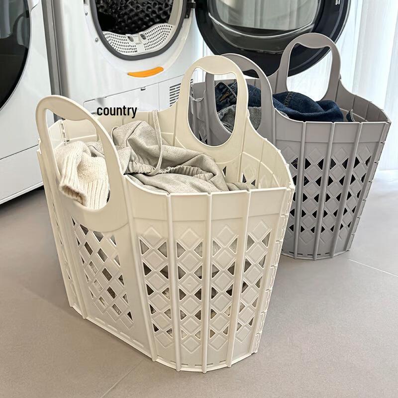 

Складаний пластиковий кошик для білизни та іграшок великої місткості