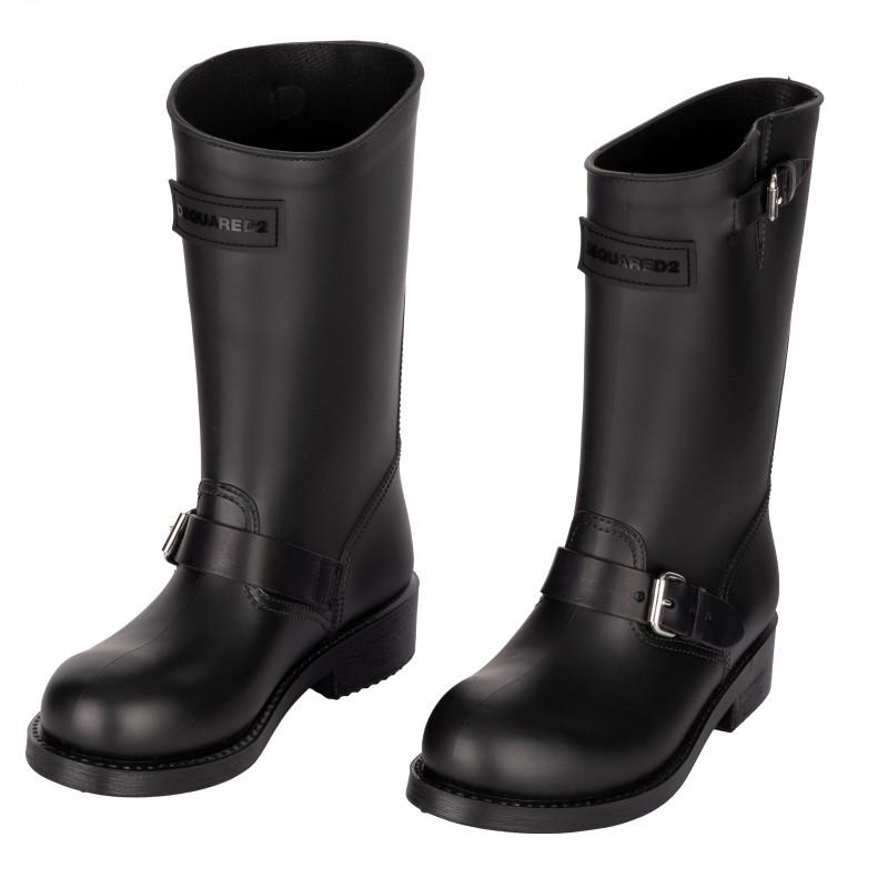 DSQUARED2 luxury women's wellies black -50% - Size: 37