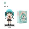 6Pcs Q Version Hatsune Miku Anime Action Figurine  Pvc Model Collection Dolls Desktop Decoration Kids Toys Birthday Gifts