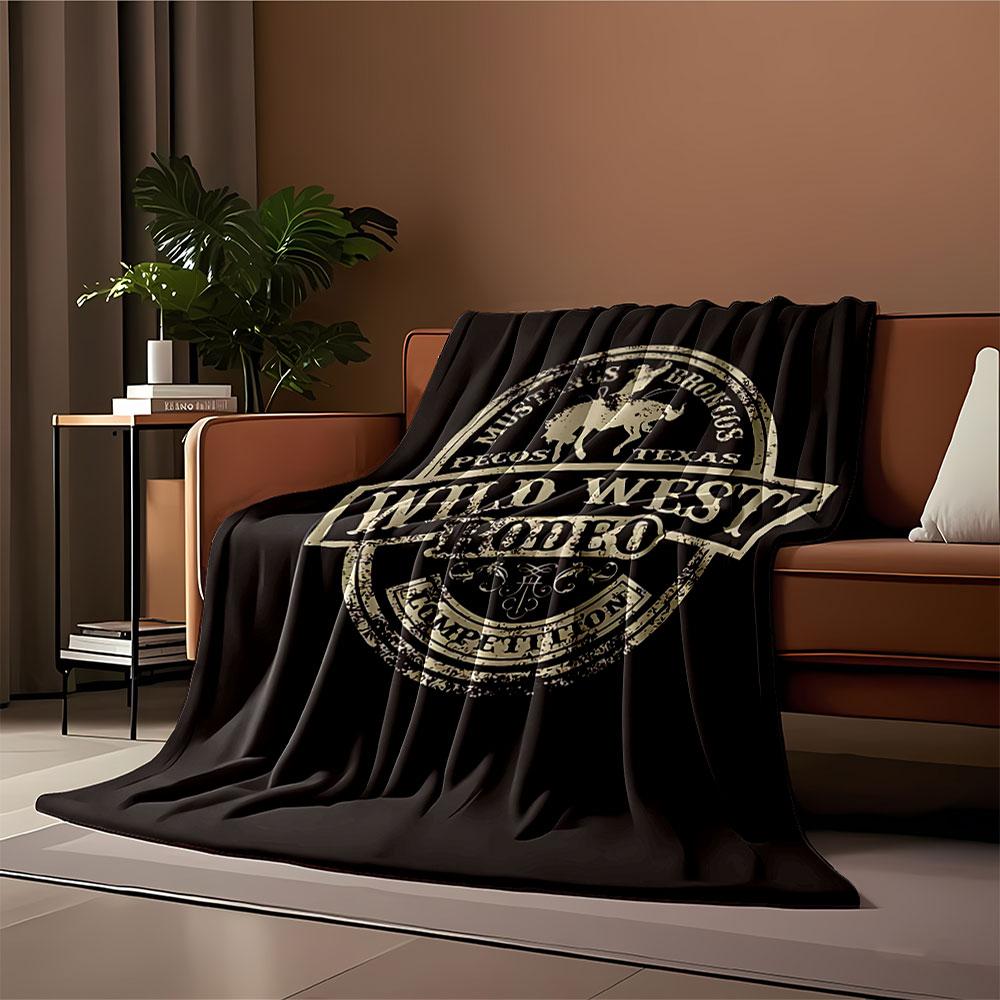 Wild West Rodeo Blanket for all seasons blanket lunch break throw gift